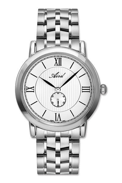 Montre Aird pour Homme en Acier Mouvement Suisse ETA Verre Saphir  Bracelet Acier Étanche 5 ATM Diamètre 40mm