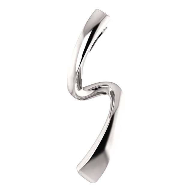 Pendentif Or Blanc 14 Karats