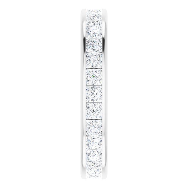 Alliance En Diamants Princesse Éternité En Or Blanc Sur Canal
