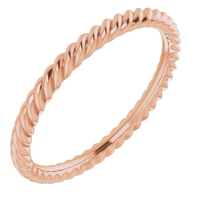 Alliance  Torsade De 2 MM En Or Blanc, Jaune Ou Rose