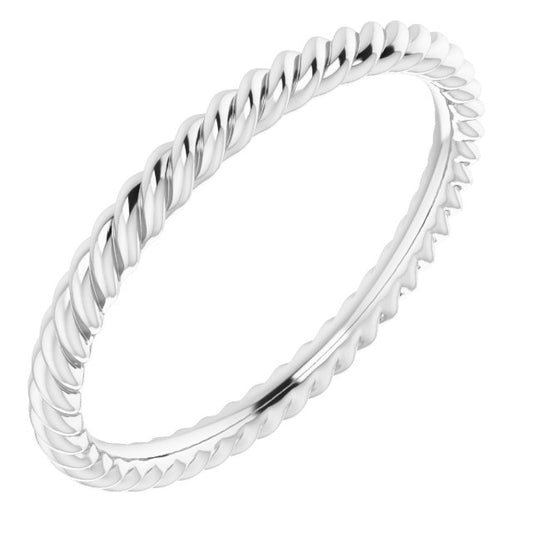 Alliance  Torsade De 2 MM En Or Blanc, Jaune Ou Rose