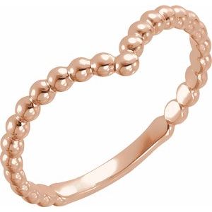 Jonc Alliance En Forme De "V"  En Or Blanc, Jaune Ou Rose Grandeur 7