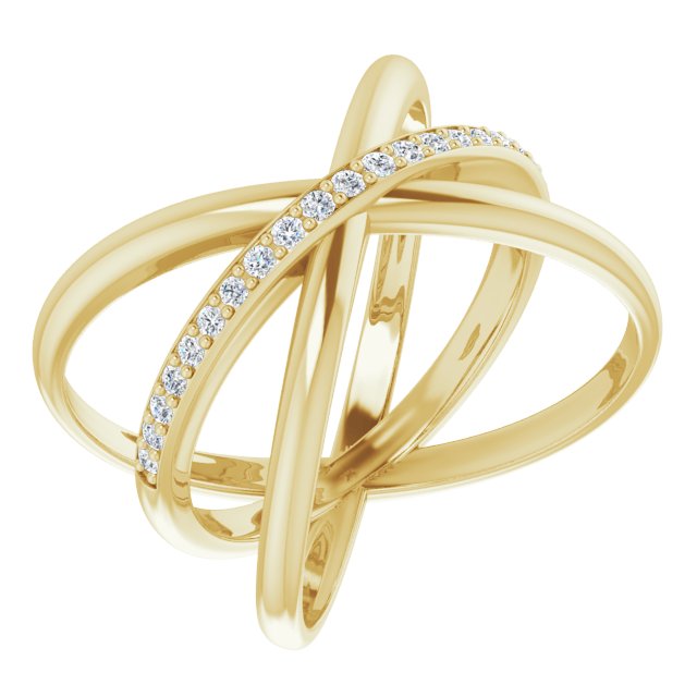 Bague De Fantaisie Large En Or Blanc Sertie de Diamants