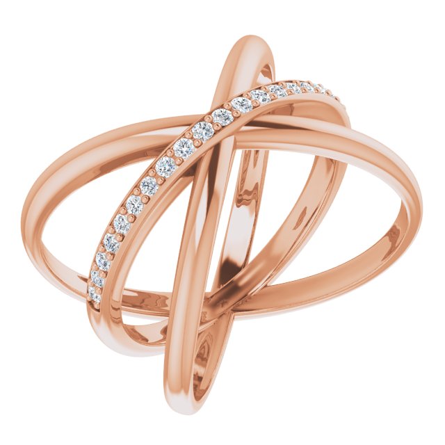 Bague De Fantaisie Large En Or Blanc Sertie de Diamants