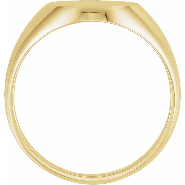 Bague Homme De Type Chevalière En Or Jaune 14 Karats