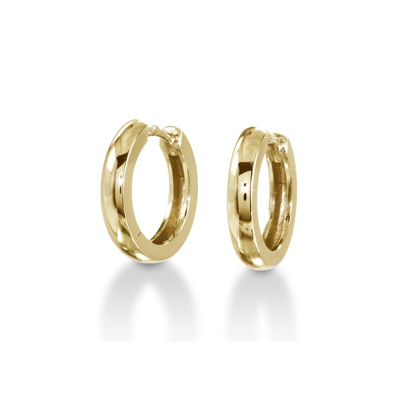 Magnifiques anneaux de type huggies pour femme en or jaune 14 Karats