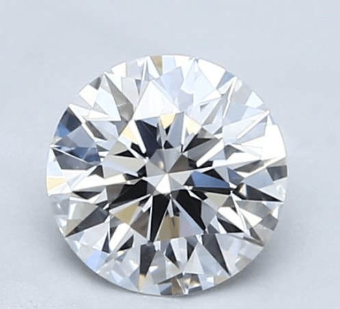 Diamant Rond Taille Très bonne Couleur F Pureté VVS2 Poids en carats 0,77 Certificat GIA