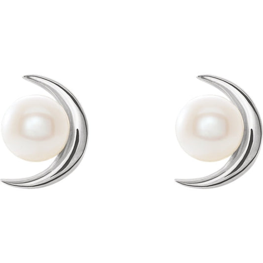 Boucles D'oreilles Lune en or 14 Karats